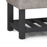 Cosmopolitan - Storage Ottoman Bench With Open Bottom - Furniture Home Direct