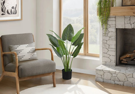 37" Tall, Artificial Plant, Aureum Tree, Indoor, Faux, Fake, Floor, Greenery, Potted, Real Touch, Decorative - Green / Black - Furniture Home Direct