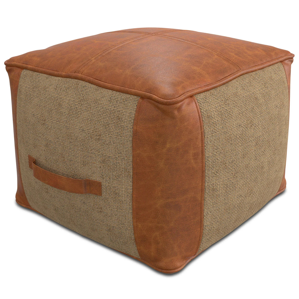 Atkinson - Pouf - Tan - Furniture Home Direct
