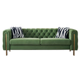 Chesterfield - Modern Tufted Velvet Living Room Sofa, 84.25''W Couch - Furniture Home Direct