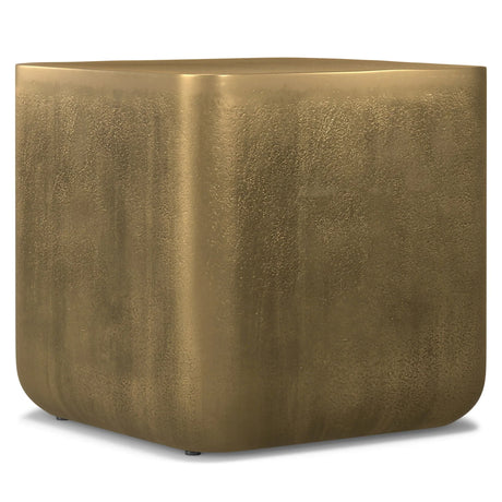 Bassett - Cast Aluminum Side Table - Brown - Furniture Home Direct