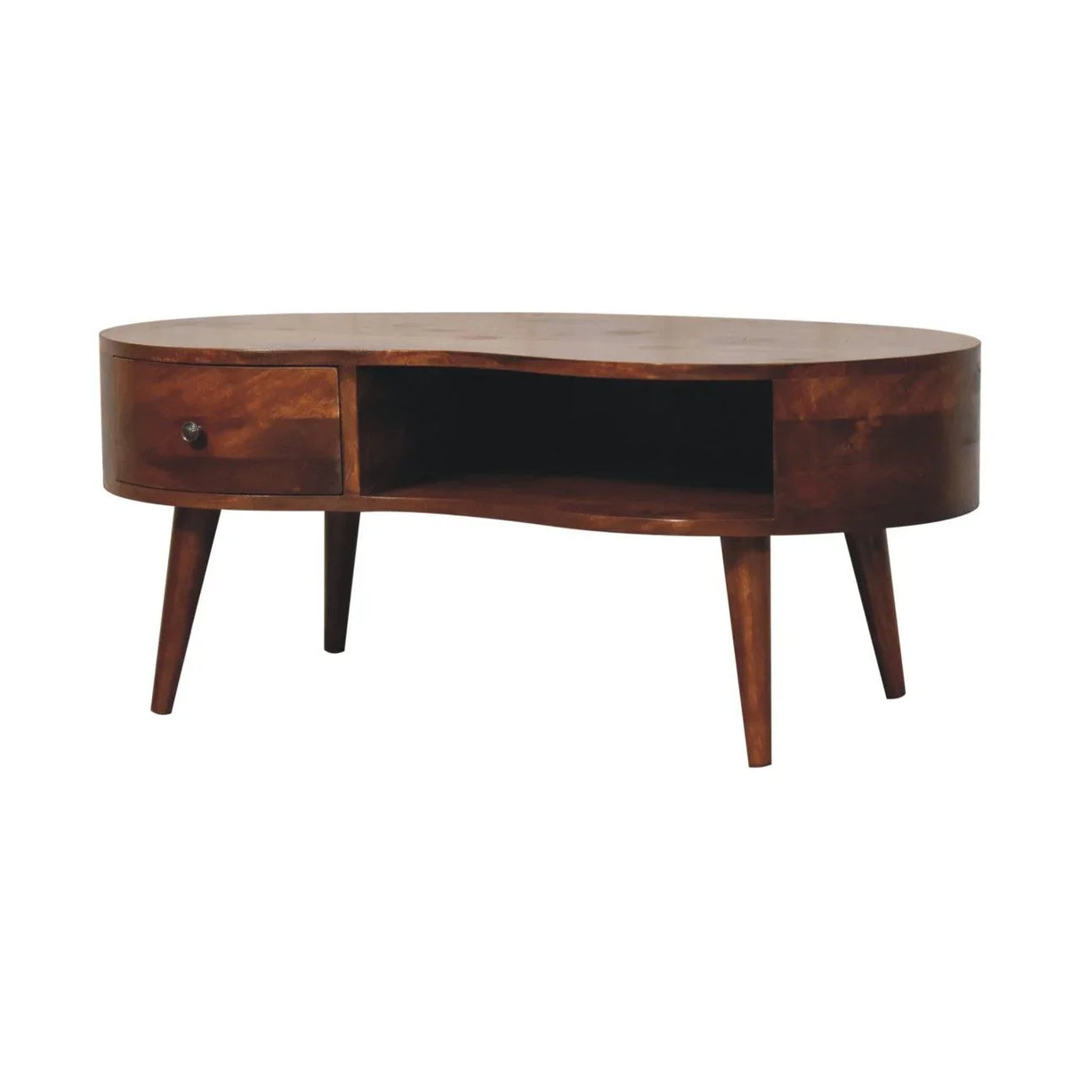 Wave Coffee Table With 1 Drawer - Furniture Home Direct