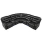 Manual Reclining Sectional Sofa Set, L Shaped Symmetrical Motion Sofa Corner Couch Sets With Storage Boxes, 4 Cup Holders And LED Light Strip For Living Room - Furniture Home Direct