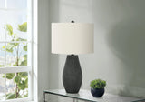 Lighting, Table Lamp, Resin, Contemporary - Black - Furniture Home Direct