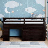 Loft Bed With Cabinet And Shelf - Furniture Home Direct