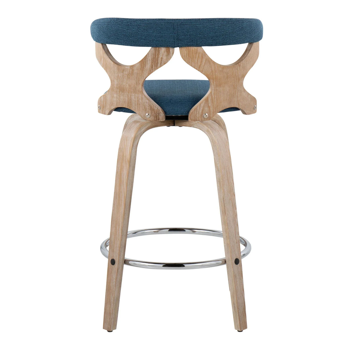 Gardenia - Mid Century Modern Fixed Height Counter Stool With Swivel (Set of 2) - Furniture Home Direct