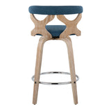 Gardenia - Mid Century Modern Fixed Height Counter Stool With Swivel (Set of 2) - Furniture Home Direct