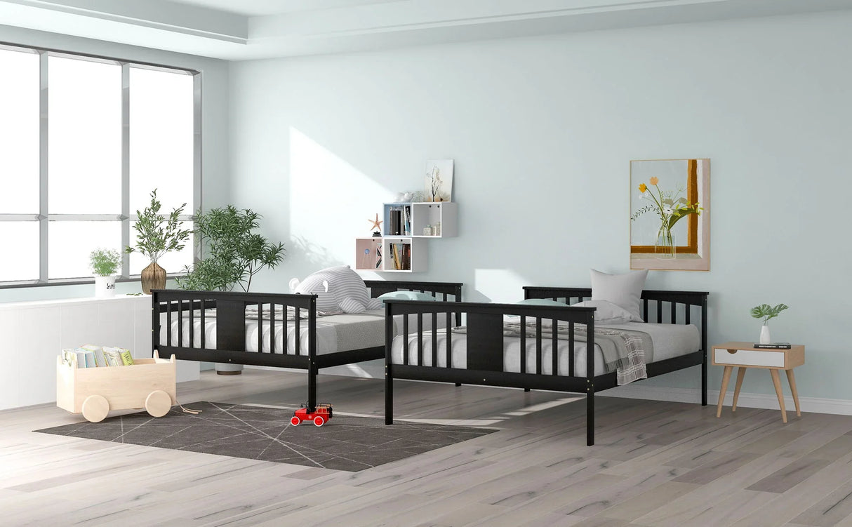 Bunk Bed With Ladder For Bedroom, Guest Room Furniture - Furniture Home Direct