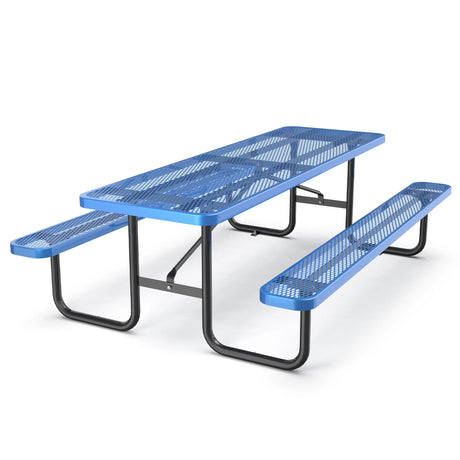 Expanded Metal Rectangular Picnic Table - Furniture Home Direct