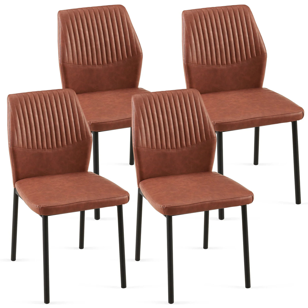 Dining Chairs Living Room Chair Modern Kitchen Armless Side Chair With Metal Legs - Furniture Home Direct