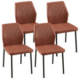 Dining Chairs Living Room Chair Modern Kitchen Armless Side Chair With Metal Legs - Furniture Home Direct