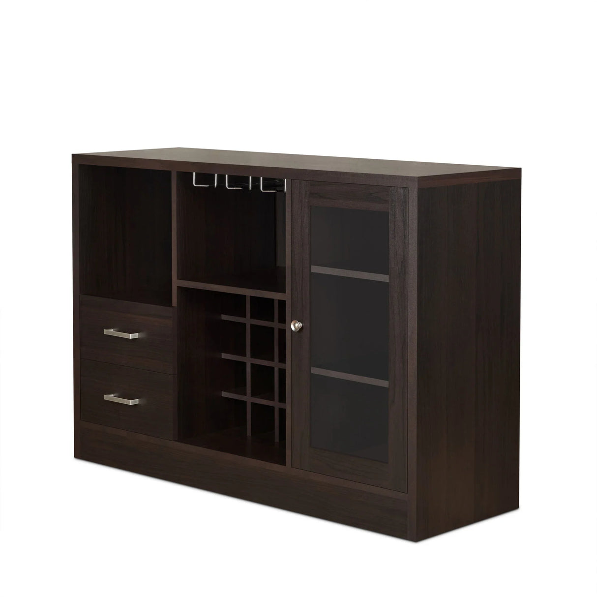 Hazen - Wine Cabinet III - Espresso - Furniture Home Direct