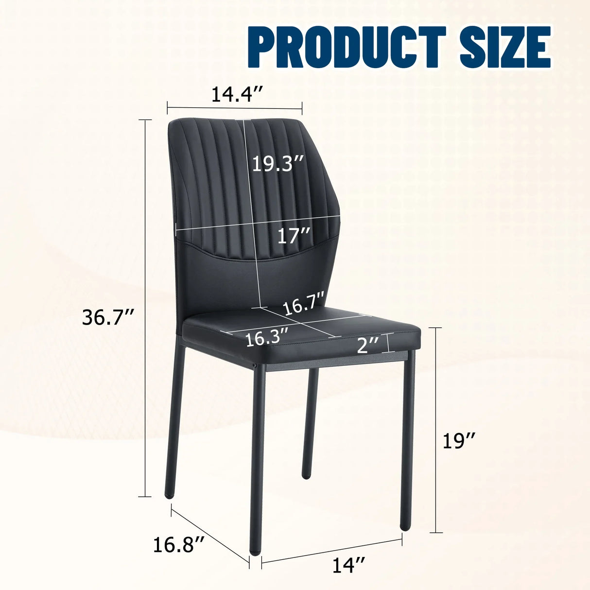 Luxury Simple Chair With Metal Leg