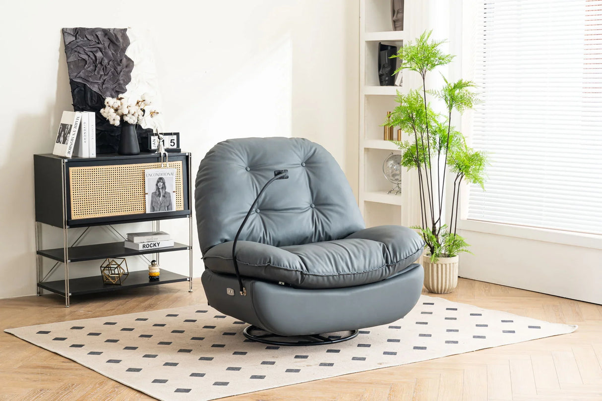 Power Recliner Swivel Glider USB Charger With Bluetooth Music Player, Sleep, Working, Game And Leisure - Furniture Home Direct