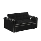 Modern Convertible Sleeper Sofa Couch With Pull Out Bed With Pillows & Side Pockets For Small Space, Living Room - Furniture Home Direct