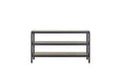 Console Table With Metal Insets - Black - Furniture Home Direct