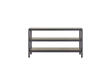 Console Table With Metal Insets - Black - Furniture Home Direct