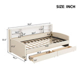 Luxurious Upholstered Platform Bed With Storage Drawers - Furniture Home Direct