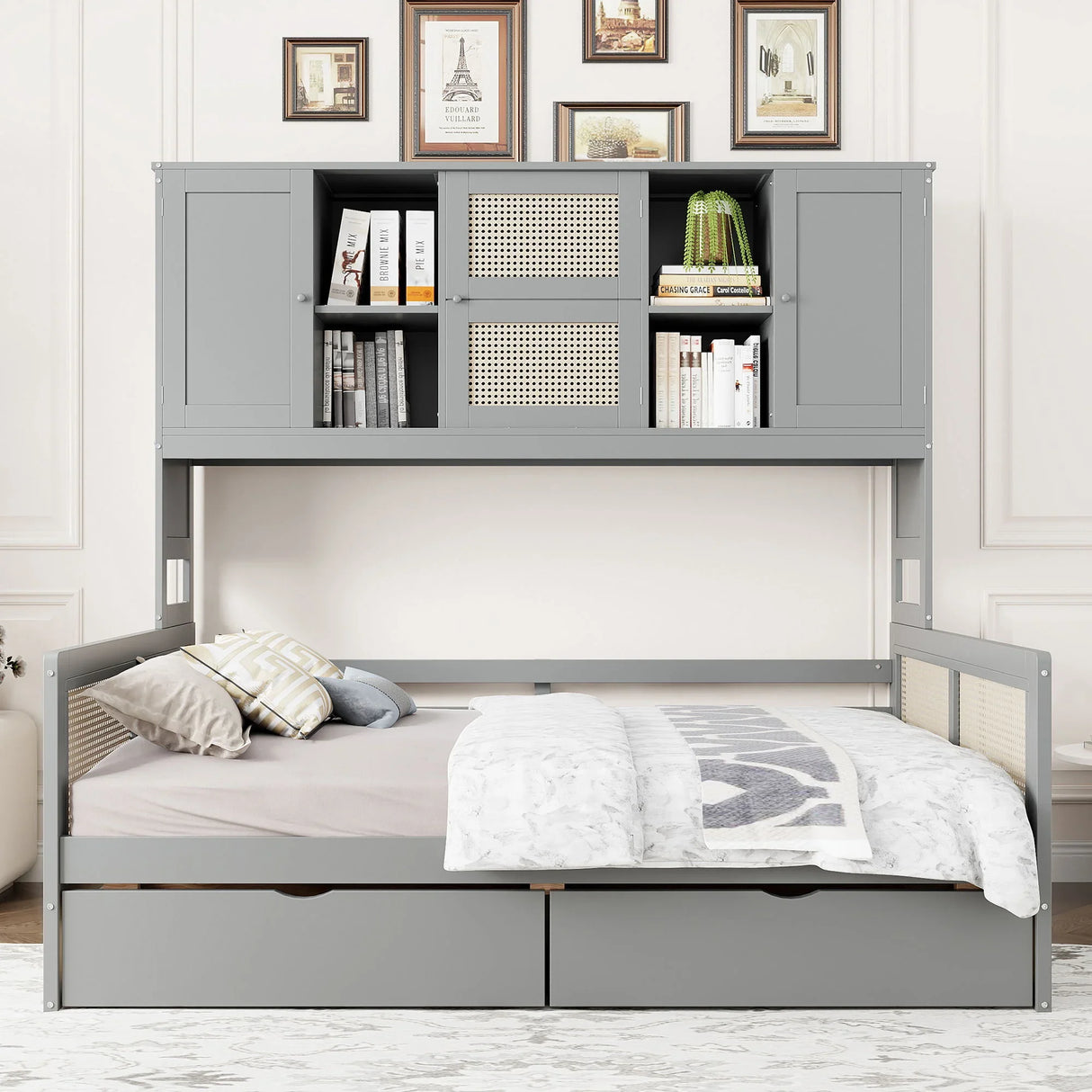 Daybed And All In One Cabinet And Shelf - Furniture Home Direct