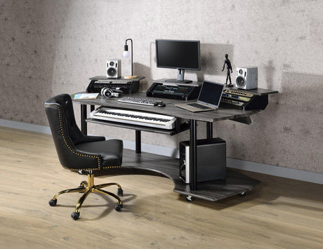 Eleazar - Music Recording Studio Desk - Wood - Furniture Home Direct