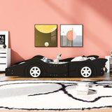 Race Car Shaped Platform Bed & Wheels - Furniture Home Direct