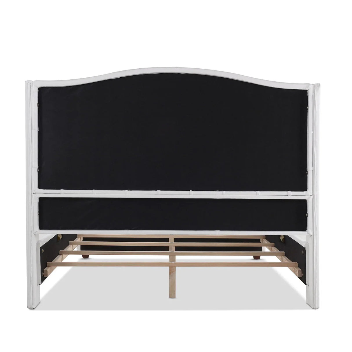 Marcella - Upholstered Shelter Headboard Bed Set - Furniture Home Direct