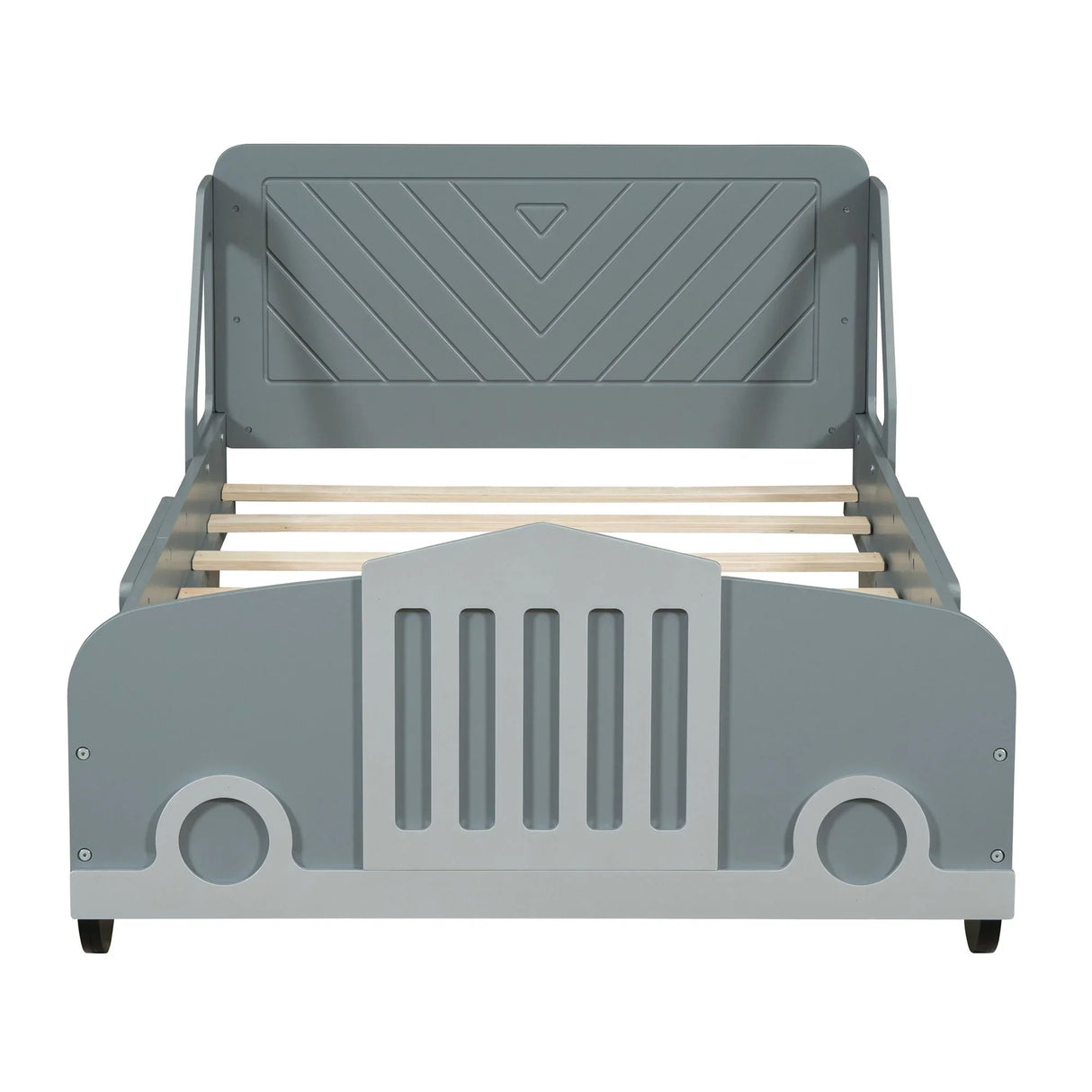 Car Shaped Platform Bed With Wheels - Furniture Home Direct