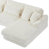Sectional Sofa U Shaped Oversized With Chaise Beige - Furniture Home Direct