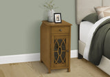 Accent Side Table, Storage Drawer, Traditional - Taupe - Furniture Home Direct