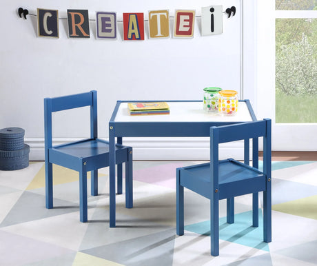 Gibson - 3-Piece Dry Erase Kids Table & Two Chair Set - Furniture Home Direct