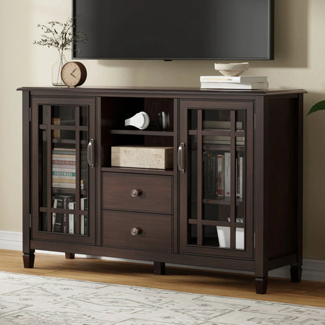 Connaught - Tall TV Stand - Brown - Furniture Home Direct