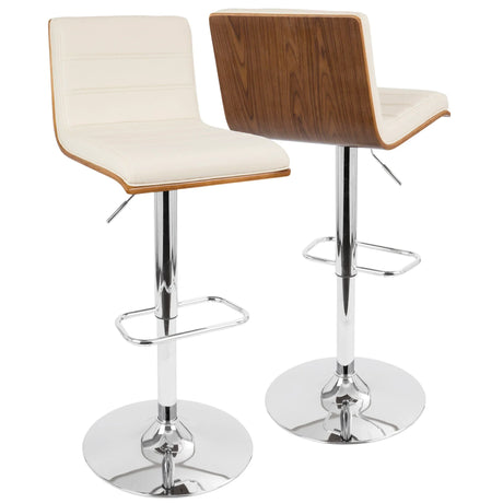 Vasari - Mid Century Modern Adjustable Barstool With Swivel - Furniture Home Direct