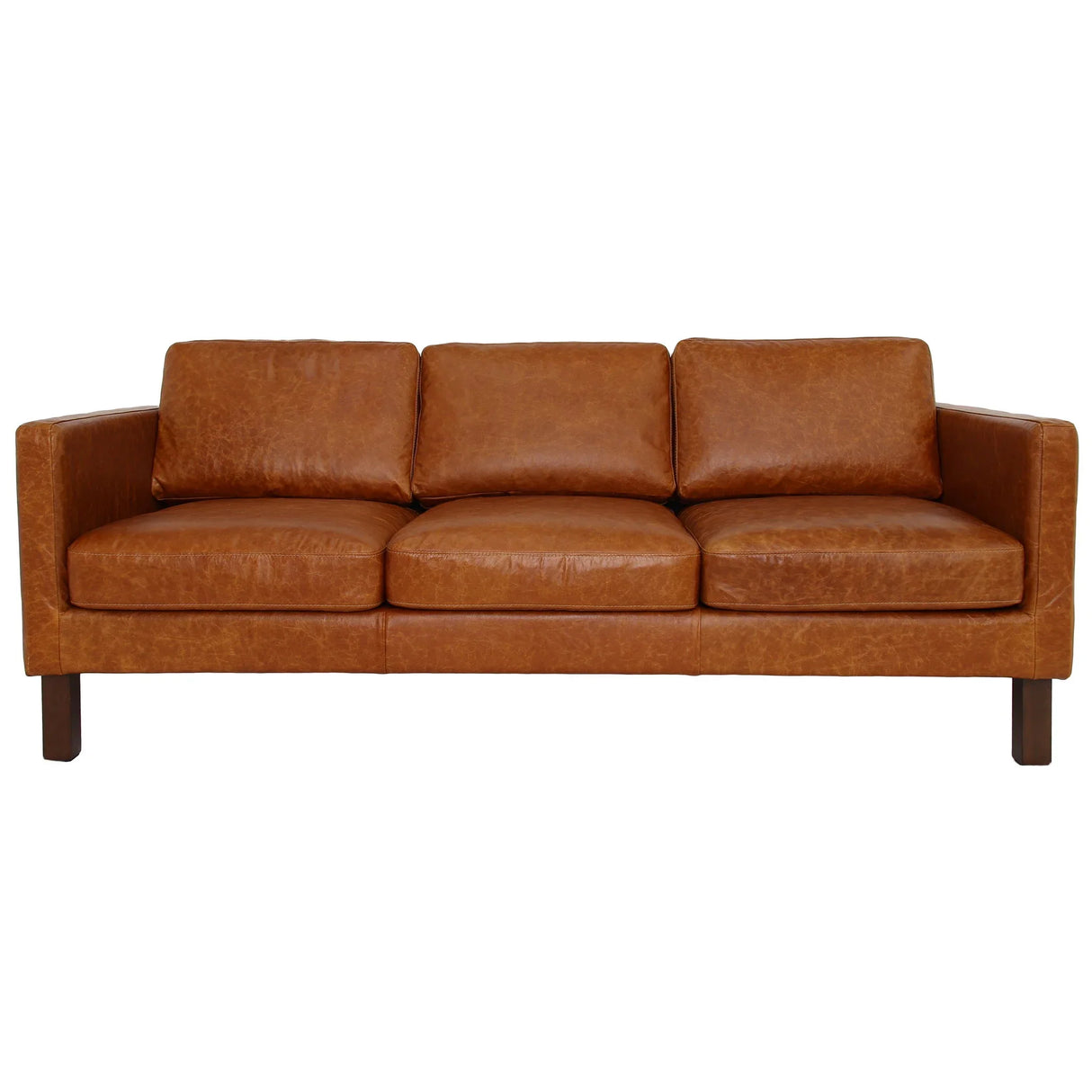 Memphis - Waxy Sofa - Cognac - Furniture Home Direct