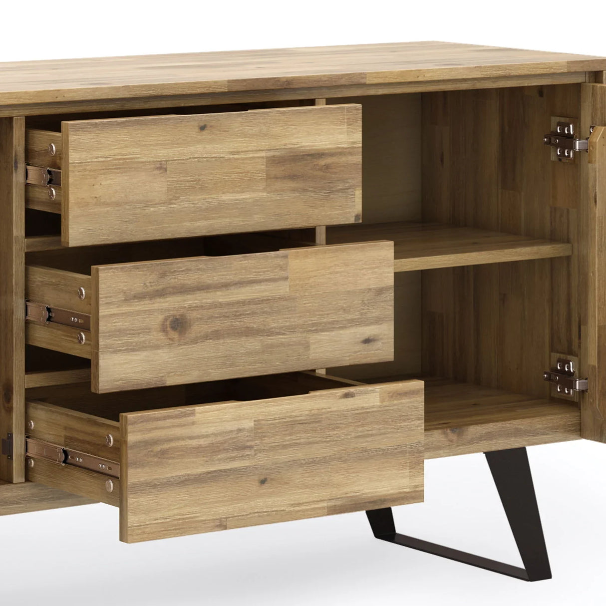Lowry - Modern Industrial Sideboard Buffet - Furniture Home Direct