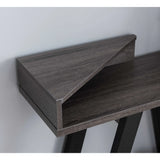 Contemporary Console Table With Two Shelves - Furniture Home Direct