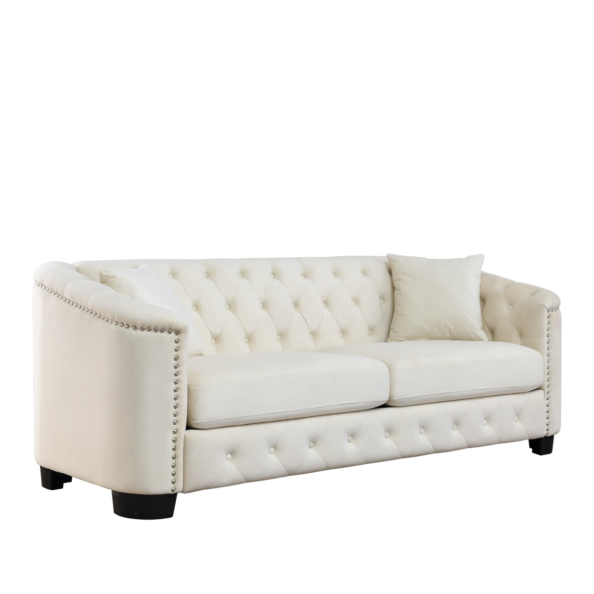 Sofa And Loveseat - Beige - Furniture Home Direct
