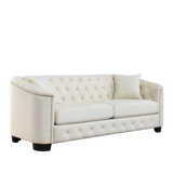 Sofa And Loveseat - Beige - Furniture Home Direct