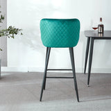 Ergonomic Counter Height Bar Stool (Set of 2) - Furniture Home Direct