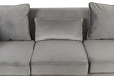 Bayberry - Velvet Sofa With 3 Pillows - Furniture Home Direct