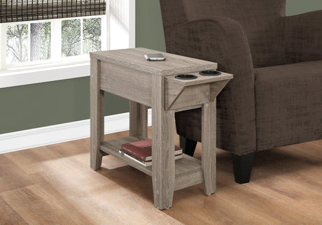 Accent Side Table, Storage, Lamp, Transitional Space-Saving Design - Furniture Home Direct