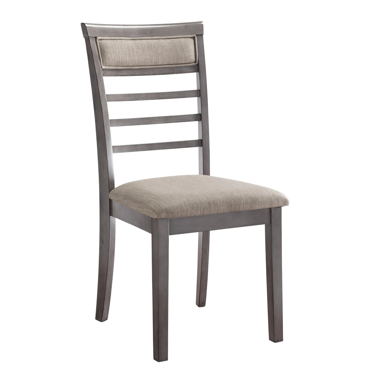 Dining Set Rectangular Table with Padded Chairs Gray - Furniture Home Direct