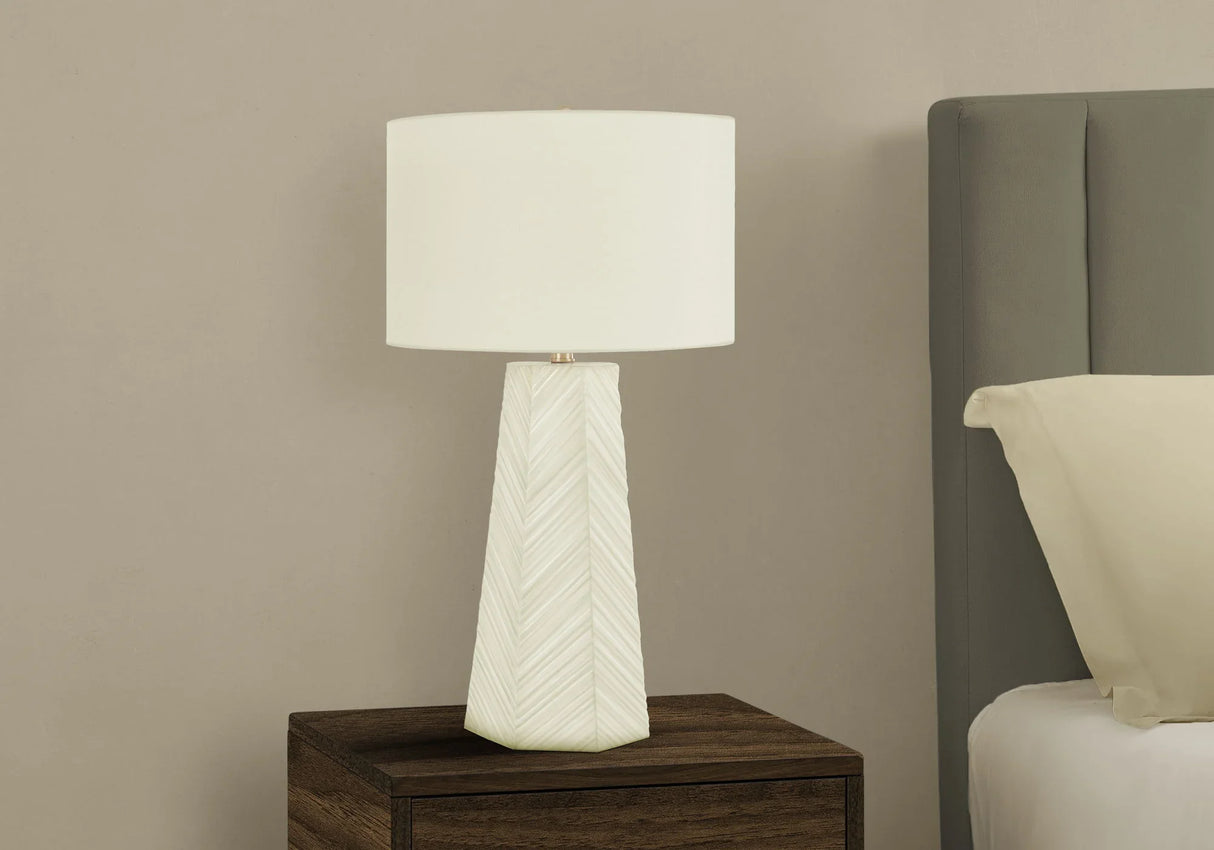 Lighting, Table Lamp, Ceramic, Contemporary - White - Furniture Home Direct