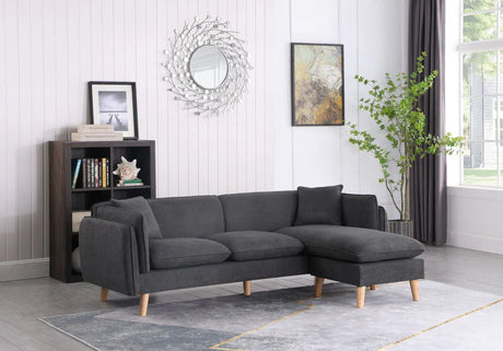Brayden - Fabric Sectional Sofa Chaise - Furniture Home Direct