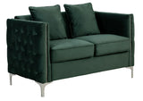 Bayberry - Velvet Loveseat With 2 Pillows - Furniture Home Direct
