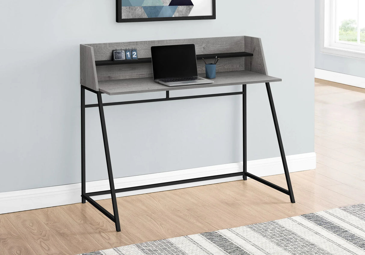 Computer Desk For Home Office, Laptop, Storage Shelves, Marble Look Contemporary & Modern - Furniture Home Direct
