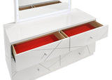 Bedroom Set Queen Bed Dresser Mirror Nightstand White - Furniture Home Direct