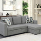 Pensole - Reversible Pop - Up Sleeper Sectional - Furniture Home Direct