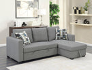 Pensole - Reversible Pop - Up Sleeper Sectional - Furniture Home Direct