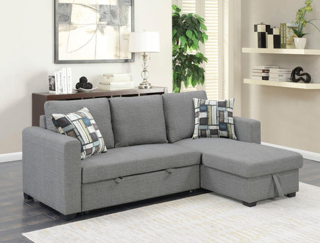 Pensole - Reversible Pop - Up Sleeper Sectional - Furniture Home Direct