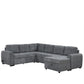 U-Shaped Sofa Sectional Sofa Pull-Out Sofa Bed With A Storage Chaise Lounge, Charging Devices For Living Room - Furniture Home Direct